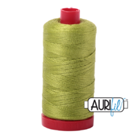 Aurifil 12wt Cotton Mako' 325m Spool - 1231 - Spring Green