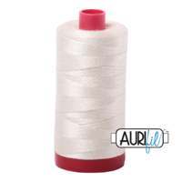 Aurifil 12wt Cotton Mako' 325m Spool - 2026 - Chalk