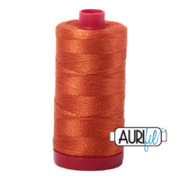 Aurifil 12wt Cotton Mako' 325m Spool - 2240 - Rusty Orange