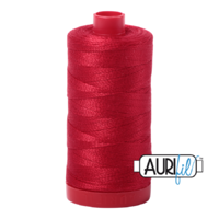 Aurifil 12wt Cotton Mako' 325m Spool - 2250 - Red