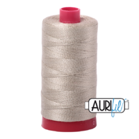 Aurifil 12wt Cotton Mako' 325m Spool - 2324 - Stone