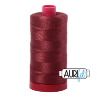 Aurifil 12wt Cotton Mako' 325m Spool - 2345 - Raisin