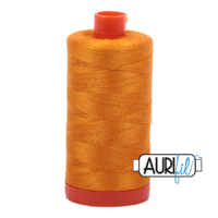 Aurifil 50wt Cotton Mako' 1300m Spool - 2145 - Yellow Orange