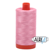 Aurifil 50wt Cotton Mako' 1300m Spool - 2425 - Bright Pink