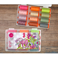 *SPECIAL* - Aurifil - Neons & Neutrals (12 Large Spools) by Tula Pink - Buy 2 get 1 free
