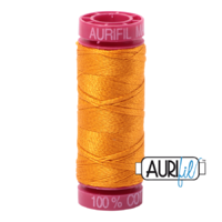 Aurifil 12wt Cotton Mako' 50m Spool - 2145 - Yellow Orange