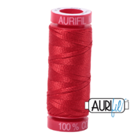 Aurifil 12wt Cotton Mako' 50m Spool - 2265 - Lobster Red