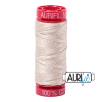 Aurifil 12wt Cotton Mako' 50m Spool - 2310 - Light Beige