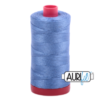 Aurifil 12wt Cotton Mako' 325m Spool - 1128 - Light Blue Violet