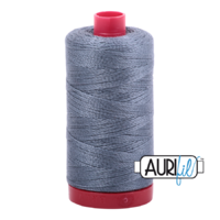 Aurifil 12wt Cotton Mako' 325m Spool - 1246 - Dark Grey