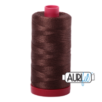 Aurifil 12wt Cotton Mako' 325m Spool - 1285 - Medium Bark