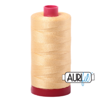 Aurifil 12wt Cotton Mako' 325m Spool - 2130 - Medium Butter