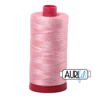 Aurifil 12wt Cotton Mako' 325m Spool - 2437 - Light Peony