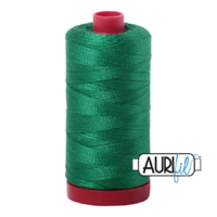 Aurifil 12wt Cotton Mako' 325m Spool - 2870 - Green