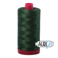 Aurifil 12wt Cotton Mako' 325m Spool - 2892 - Pine
