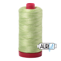 Aurifil 12wt Cotton Mako' 325m Spool - 3320 - Light Spring Green